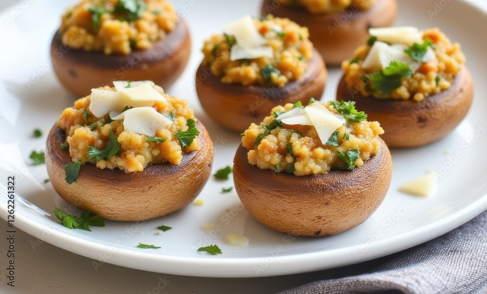 Savory stuffed mushrooms with herbs Savory stuffed mushrooms with herbs