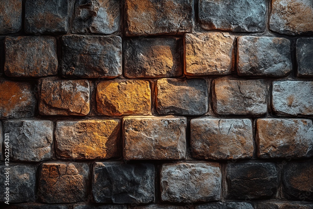 Obraz premium Ancient Gothic Brick Wall Texture 