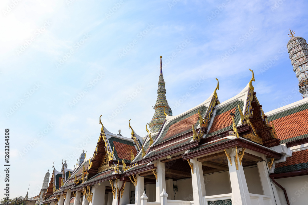 Places inside Wat Phra Kaew Grand Palace. Here are the main tourist attractions in Bangkok, Thailand. Places inside Wat Phra Kaew Grand Palace. Here are the main tourist attractions in Bangkok, Thailand.