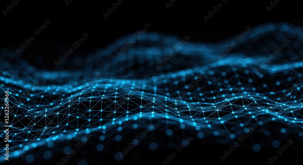 Abstract network background with glowing blue dots and interconnected lines Abstract network background with glowing blue dots and interconnected lines