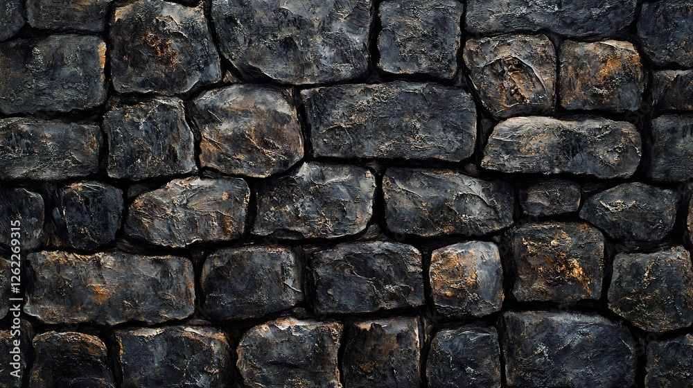 Black Stone Wall Texture - Art by John Godward
Black Stone Wall Texture - Art by John Godward