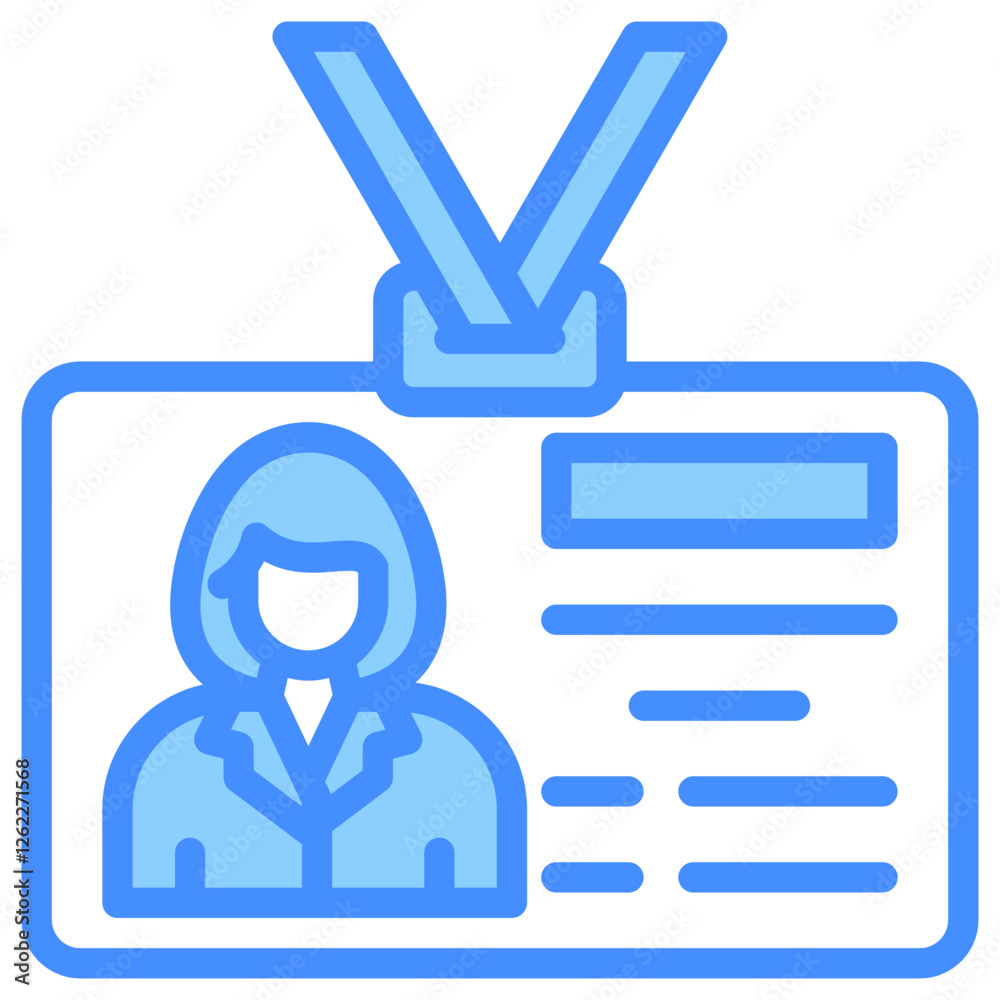 Obraz premium Id Card Icon