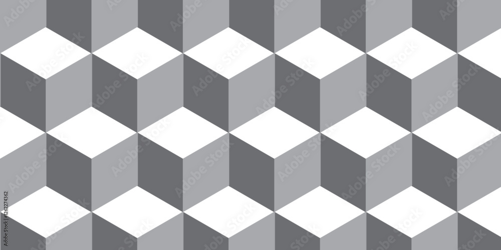 Abstract cubic futuristic background texture geometric seamless pattern. Cube triangle business concept. Abstract cubic futuristic background texture geometric seamless pattern. Cube triangle business concept.