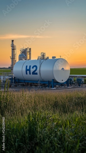 Hydrogen Energy Facility at Sunset - Sustainable Infrastructure