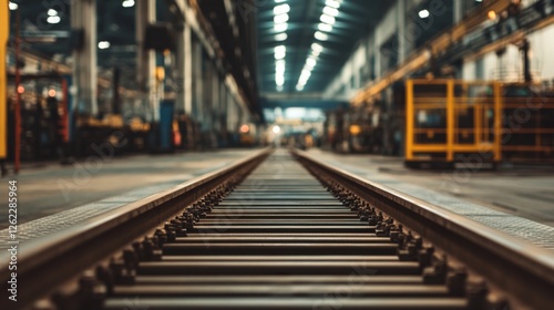 Wallpaper Mural Factory Rail Tracks Industrial Interior Torontodigital.ca