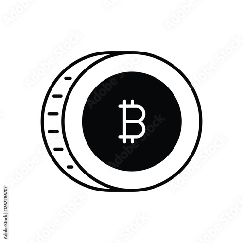 Bitcoin vector icon