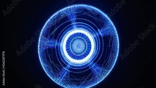 Blue Sphere Animation