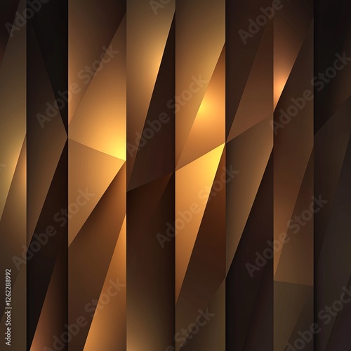 Dark brown background with bokeh lights, blurred, vector art, simple shapes