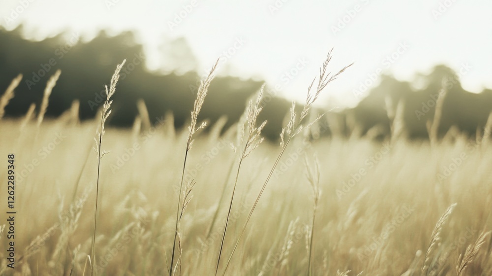 Golden Hour Meadow Sunset Grassland Nature Landscape Golden Hour Meadow Sunset Grassland Nature Landscape