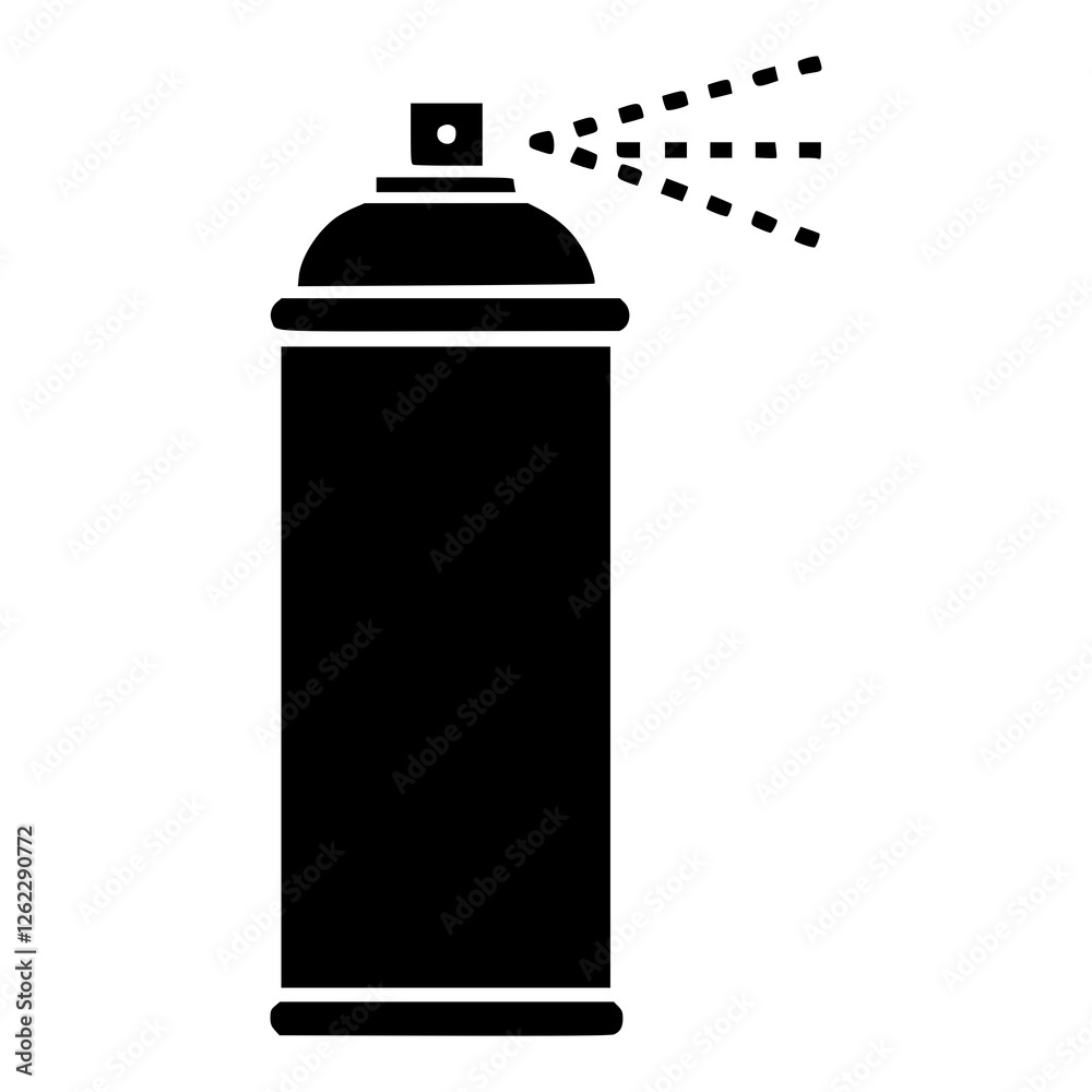 Spray Paint Can Icon, Black Aerosol Can Silhouette, Graffiti Art Symbol, Vector Spray Bottle Illustration, Airbrush Tool Design, Urban Street Art Concept, Editable Stencil Template
Spray Paint Can Icon, Black Aerosol Can Silhouette, Graffiti Art Symbol, Vector Spray Bottle Illustration, Airbrush Tool Design, Urban Street Art Concept, Editable Stencil Template