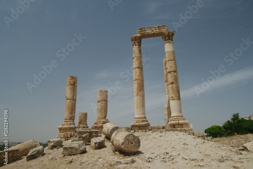 Hercules Temple ruins in Amman, Jordan showcasing ancient architecture and historical significance in the Middle East
