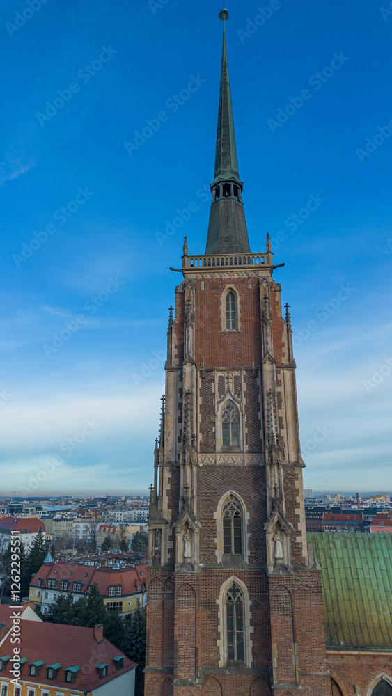 Tumski Island Cathedral of St. John the Baptist. Poland, Wroclaw Tumski Island Cathedral of St. John the Baptist. Poland, Wroclaw