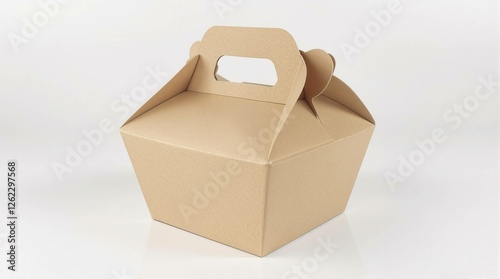 Wallpaper Mural A brown cardboard box with a handle Torontodigital.ca