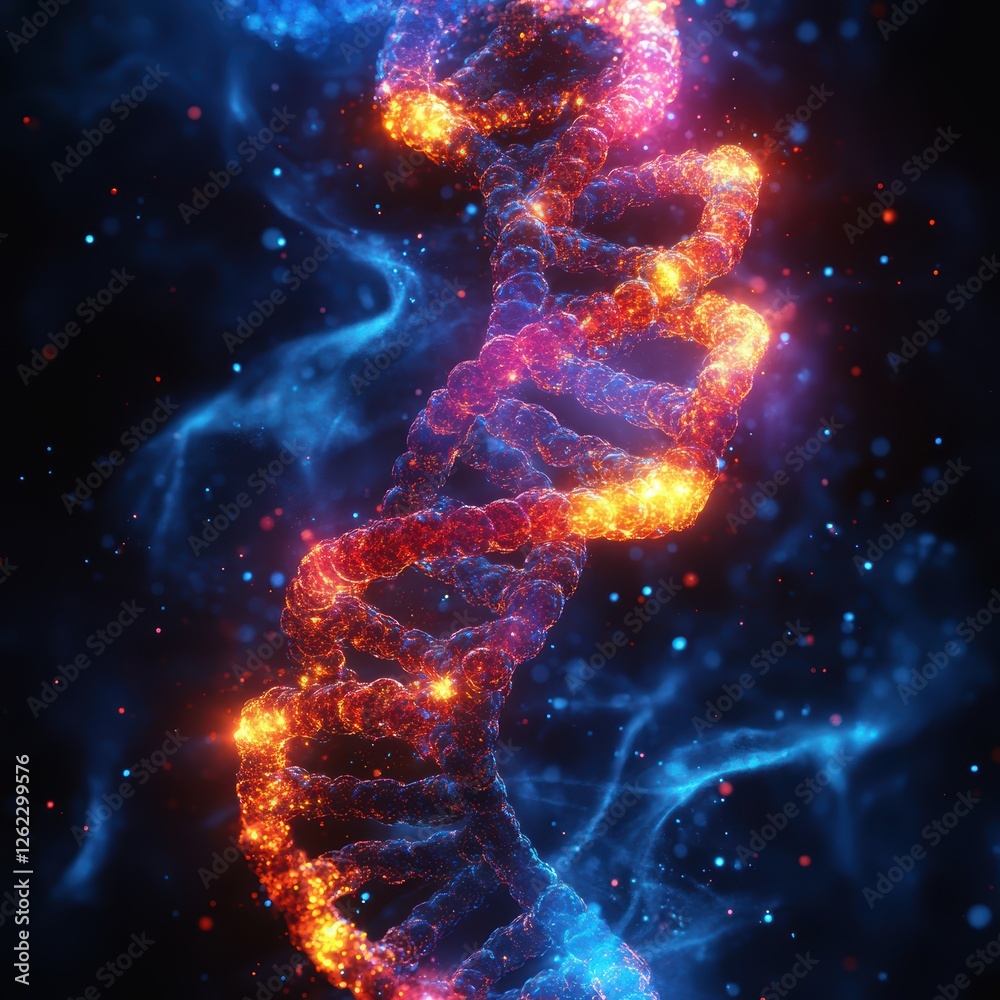 Vibrant Graphic of Bacterial DNA Replication Process Vibrant Graphic of Bacterial DNA Replication Process