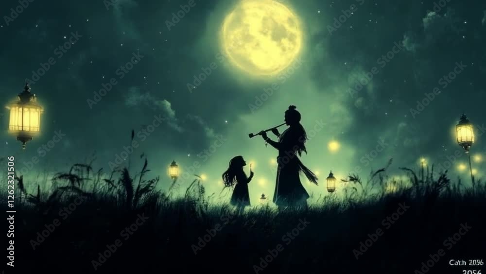 Night Serenade: A Father's Moonlit Melody Night Serenade: A Father's Moonlit Melody