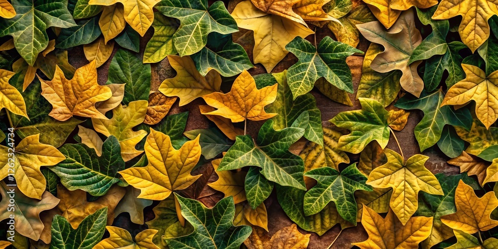 Fototapeta premium Intricate Leaf Pattern Camouflage Backdrop: Nature-Inspired Design Texture