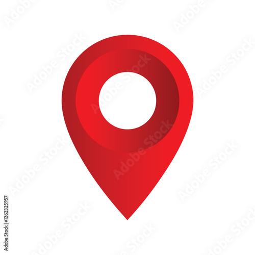 Free Download Location map icon, location Icon vector, GPS marker icon.