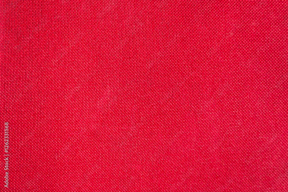 Fototapeta premium Red Fabric Texture Background for Design and Decoration