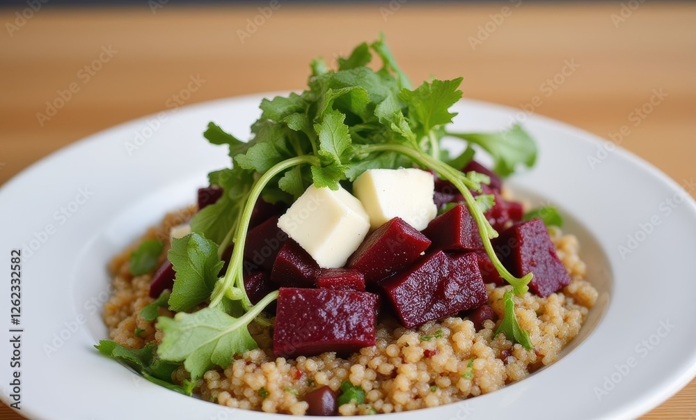 Vibrant beetroot salad with fresh herbs Vibrant beetroot salad with fresh herbs