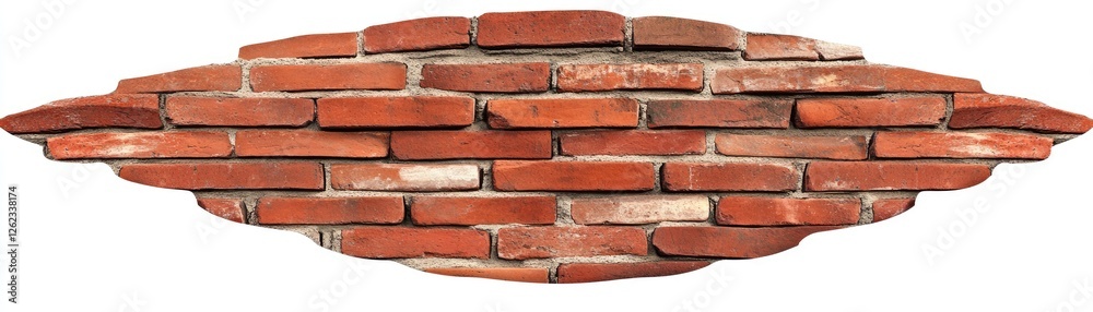 Obraz premium Ornate Brick Wall Section