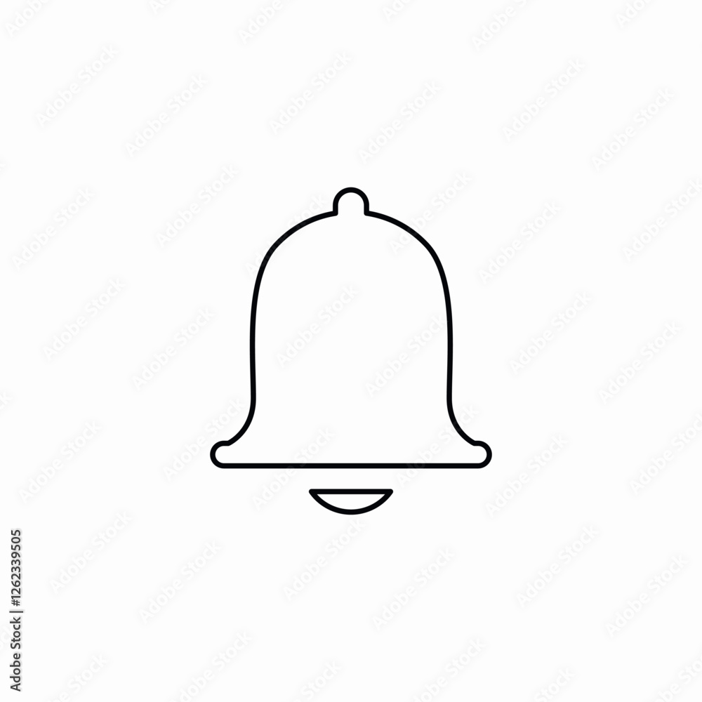 Notification bell icon vector sign Notification bell icon vector sign