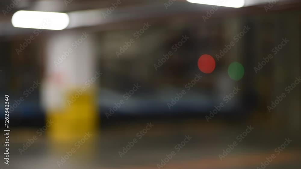 Blurred View of a Logistics Center Blurred View of a Logistics Center