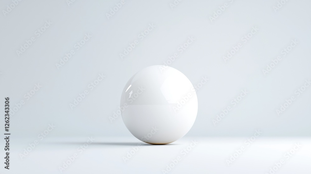 White sphere on white background, studio shot White sphere on white background, studio shot