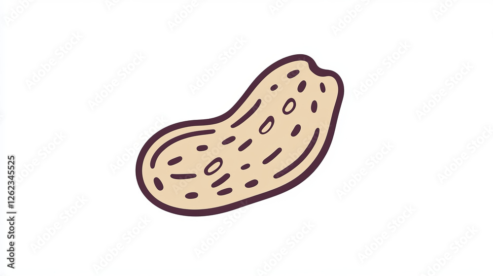 Peanut isolated outline groundnut, vegetarian food icon. Vector peanut oil, butter ingredient, unpeeled peanut in husk, thin line Peanut isolated outline groundnut, vegetarian food icon. Vector peanut oil, butter ingredient, unpeeled peanut in husk, thin line