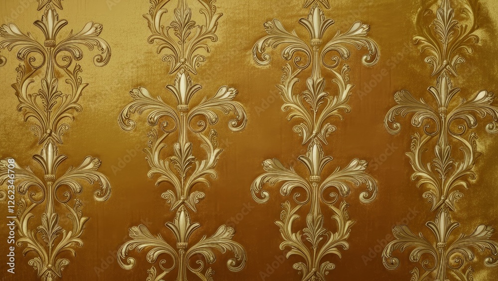 GOLD COLOR seamless pattern with leaves, pattern, wallpaper, seamless, vintage, floral, damask, texture, antique, design, vector, decoration, baroque, ornament, flower, illustration, old, art, victori GOLD COLOR seamless pattern with leaves, pattern, wallpaper, seamless, vintage, floral, damask, texture, antique, design, vector, decoration, baroque, ornament, flower, illustration, old, art, victori