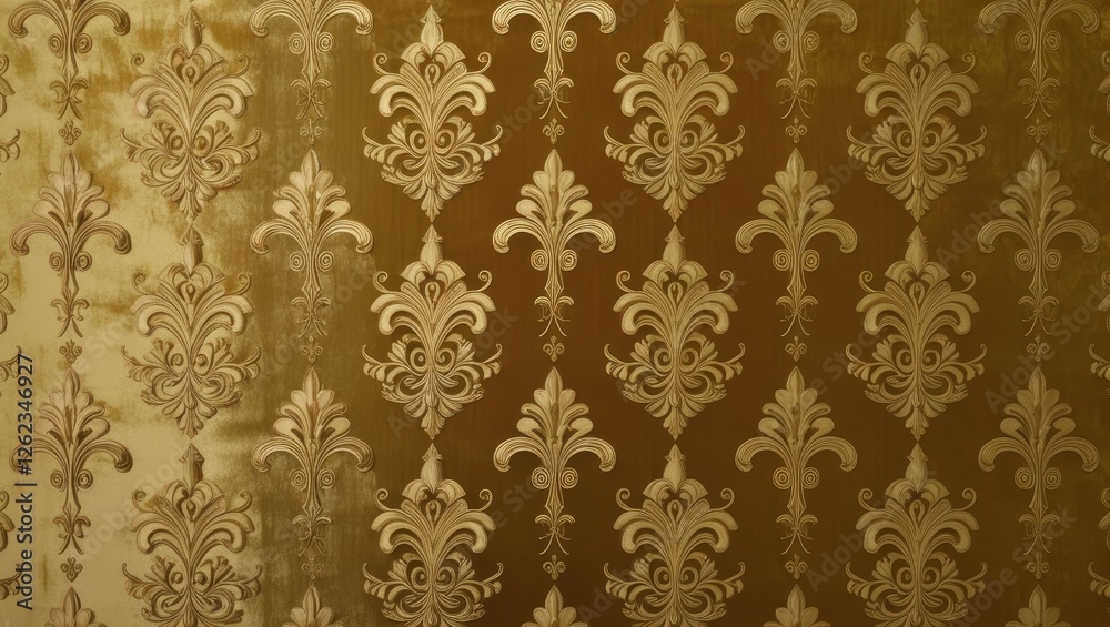 GOLD COLOR seamless pattern with leaves, pattern, wallpaper, seamless, vintage, floral, damask, texture, antique, design, vector, decoration, baroque, ornament, flower, illustration, old, art, victori GOLD COLOR seamless pattern with leaves, pattern, wallpaper, seamless, vintage, floral, damask, texture, antique, design, vector, decoration, baroque, ornament, flower, illustration, old, art, victori