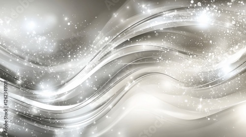 Ethereal waves of light and sparkle create a dreamy atmosphere in soft textures