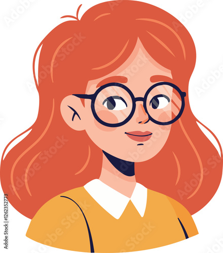 girl with glasses