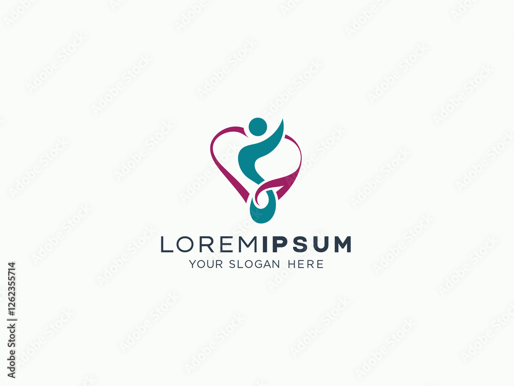Love and care logo design vector template Love and care logo design vector template