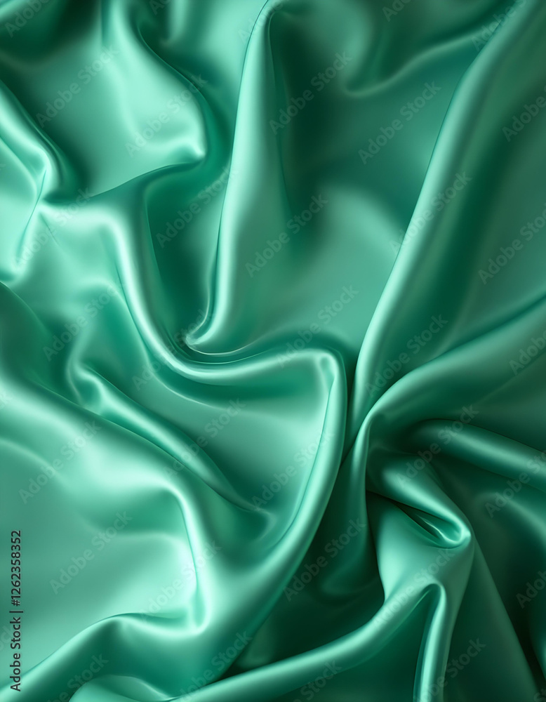 Obraz premium green silk background