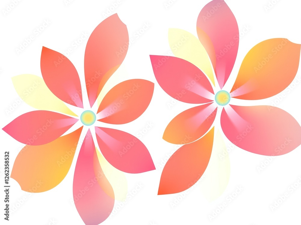 Obraz premium Graphic Flower Artwork: Eye-Catching and Sophisticated