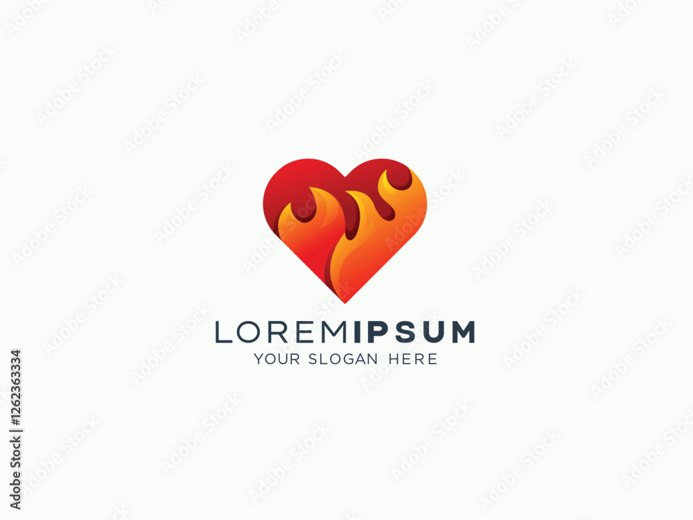 Love and care logo design vector template Love and care logo design vector template