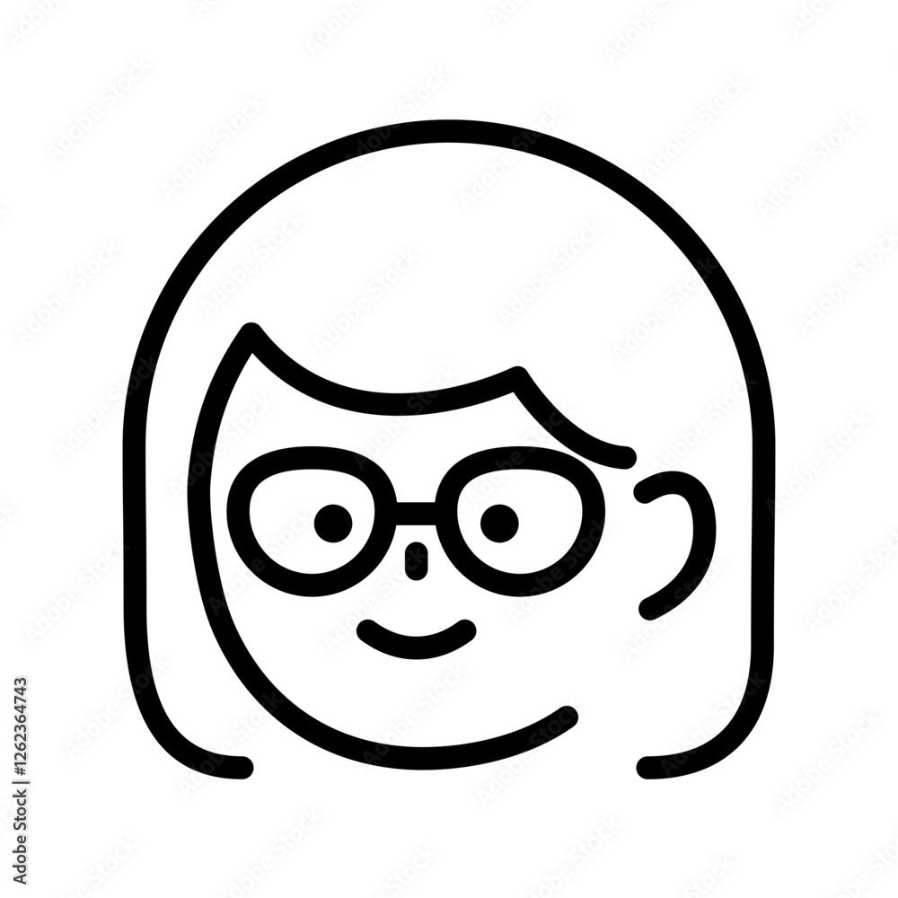 Fototapeta premium シンプル女性アイコン