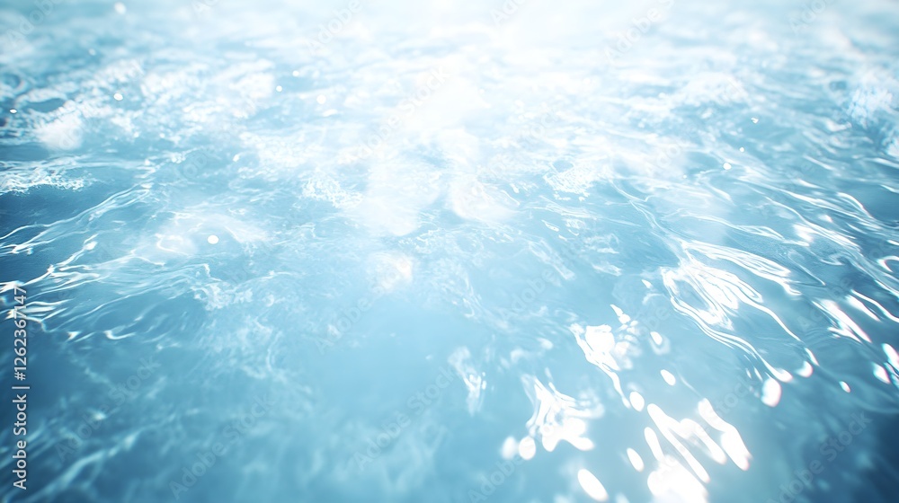 Gentle Blue Water Ripples with a Peaceful and Textured Surface Gentle Blue Water Ripples with a Peaceful and Textured Surface