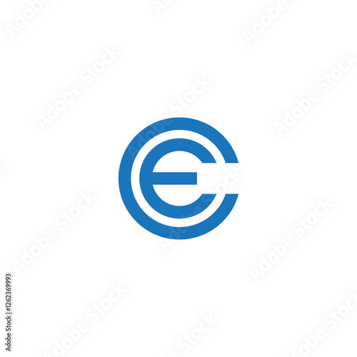 CE and EC Logo Vector and Templates Symbol Design Creative