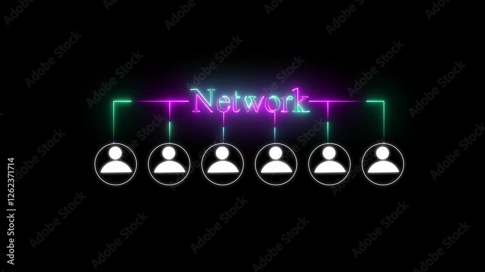Animation of network of connections over digital data processing, Technology, Internet and network concept communication network .Social networking. 4k Animation of network of connections over digital data processing, Technology, Internet and network concept communication network .Social networking. 4k