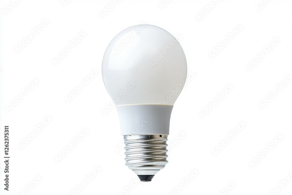 Led light bulb isolated on white background. AI image Led light bulb isolated on white background. AI image