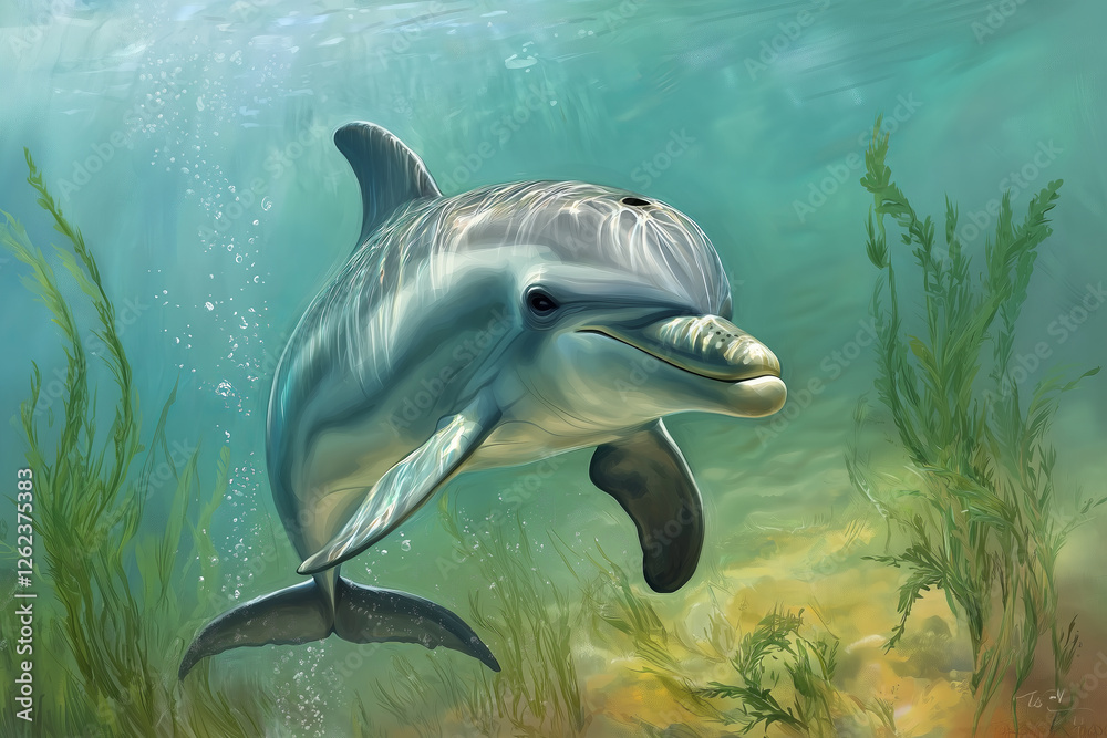Fototapeta premium dolphin in the water