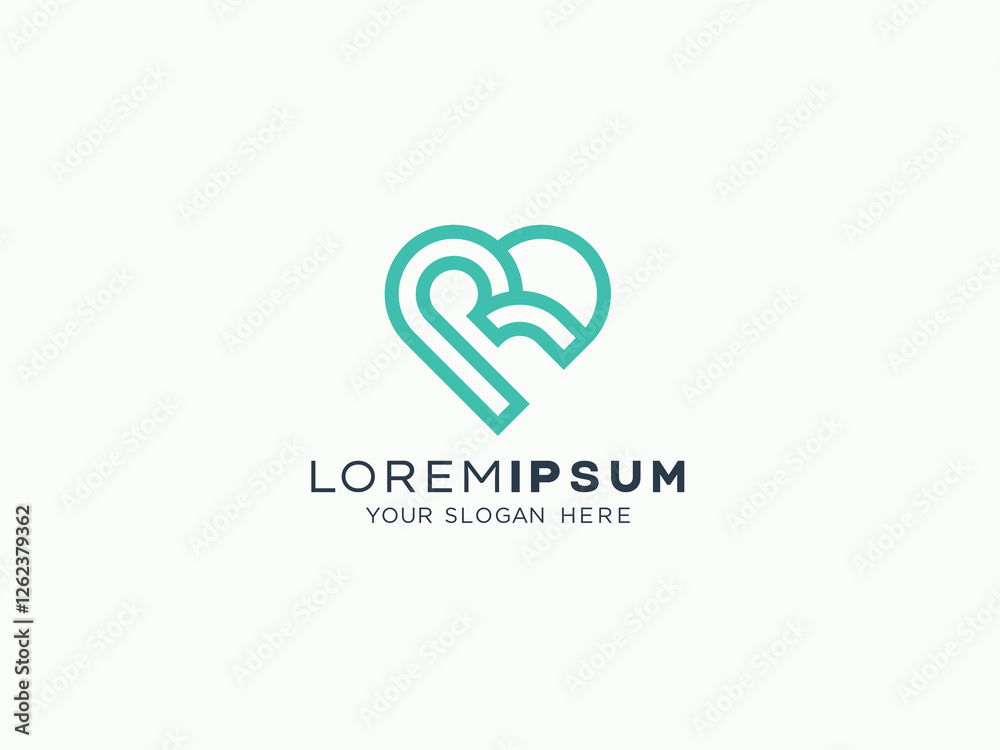 Love and care logo design vector template Love and care logo design vector template