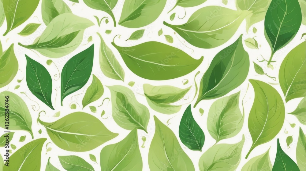 vibrant green leaves showcasing intricate textures and fresh growth in natural sunlight, highlighting organic patterns and vitality, generate AI vibrant green leaves showcasing intricate textures and fresh growth in natural sunlight, highlighting organic patterns and vitality, generate AI