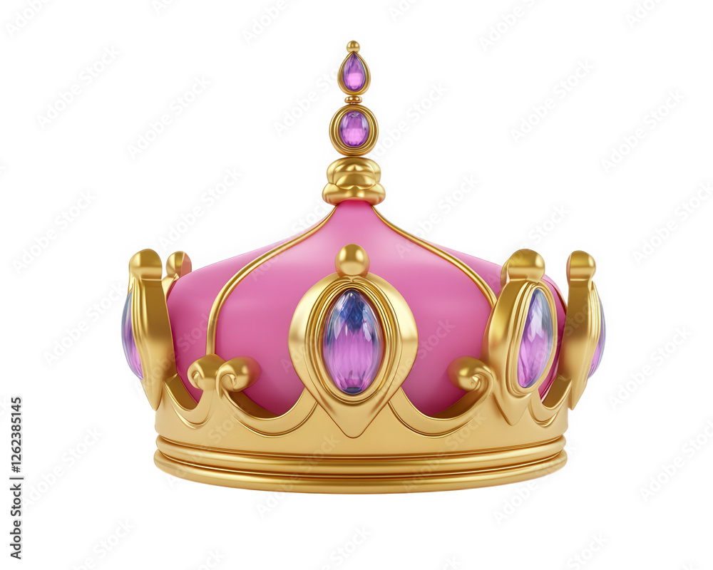 beautiful pink crown with golden accents and colorful gemstones, perfect for princess themed celebration. This charming accessory adds touch of royalty to any event beautiful pink crown with golden accents and colorful gemstones, perfect for princess themed celebration. This charming accessory adds touch of royalty to any event