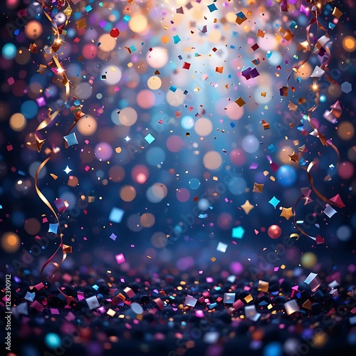 Colorful glitter celebration background