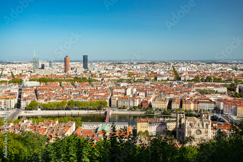 Lyon, France. View over the city photo