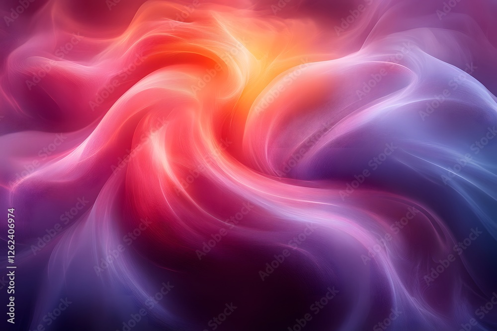 Obraz premium Dreamy Abstract Swirling Gradient Light Waves for Creative Design and Digital Art