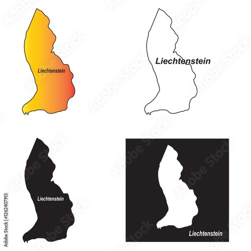 map of liechtenstein design