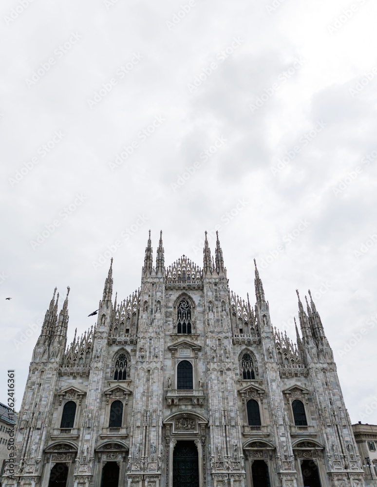 Fototapeta premium historical architecture Milan Cathedral.
